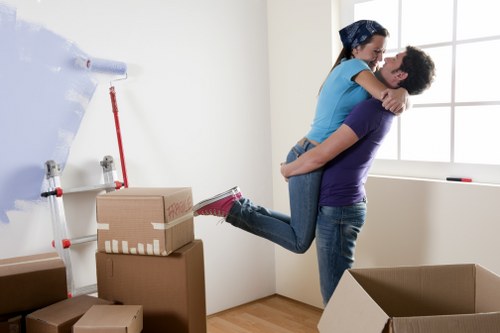 Team member handling a move with care and safety focus